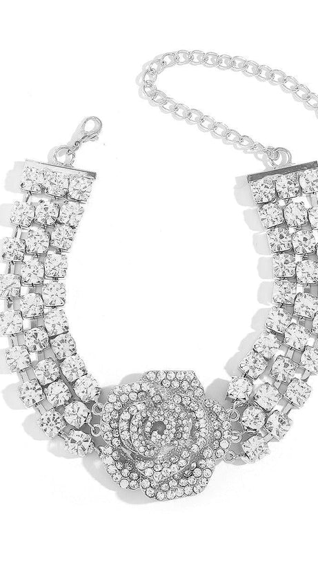 CRYSTAL ROSE NECKLACE