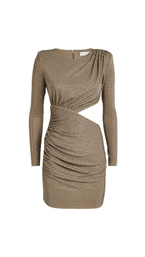 AIIZIE EMBELLISHED CUT-OUT DETAILED MINI DRESS - product image