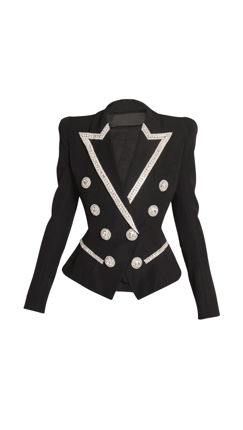 EMBROIDERED 8-BUTTON DOUBLE-BREASTED JACKET SUIT