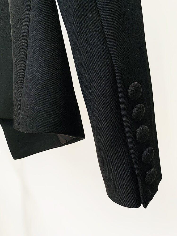 AIIZIE EMBROIDERED 8-BUTTON DOUBLE-BREASTED JACKET SUIT - product image