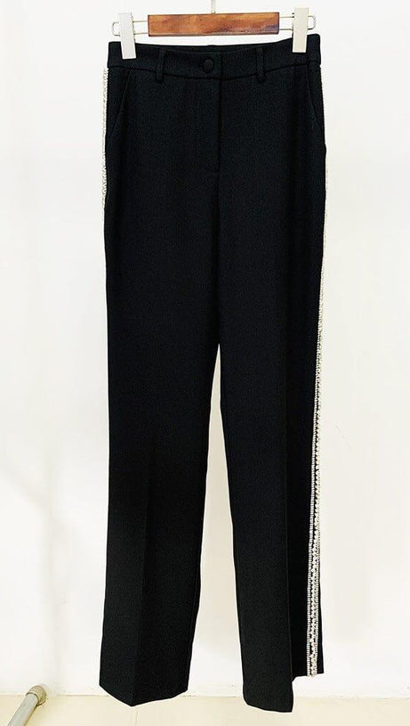 EMBROIDERED 8-BUTTON DOUBLE-BREASTED JACKET SUIT