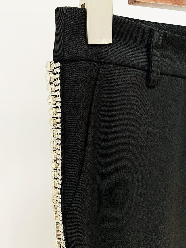 AIIZIE EMBROIDERED 8-BUTTON DOUBLE-BREASTED JACKET SUIT - product image