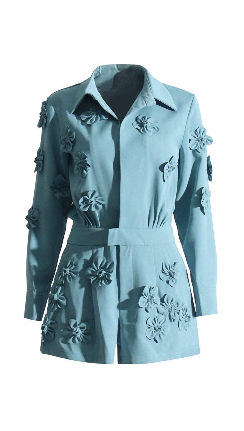 FLORAL EMBELLISHED ROMPER