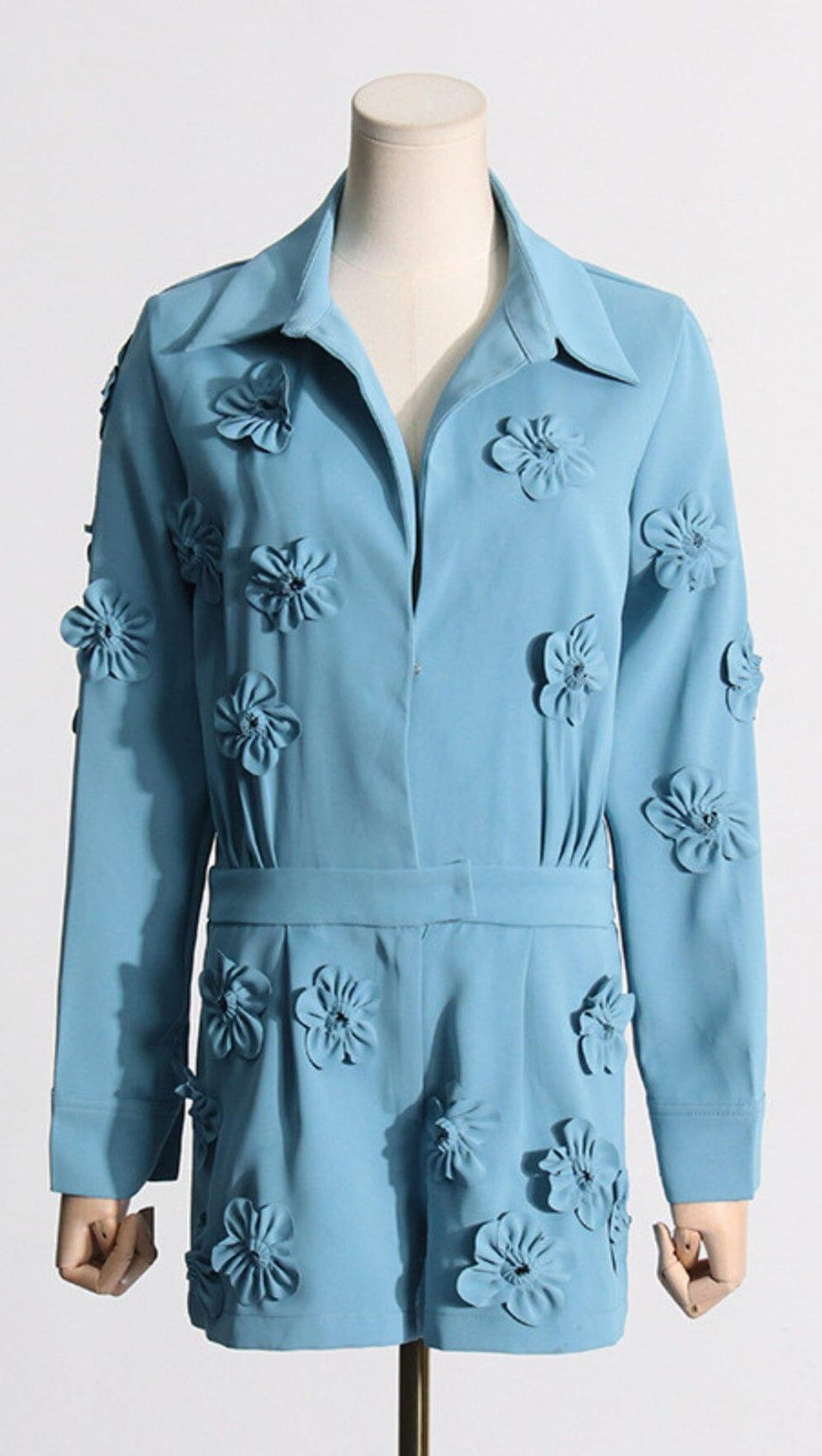 FLORAL EMBELLISHED ROMPER