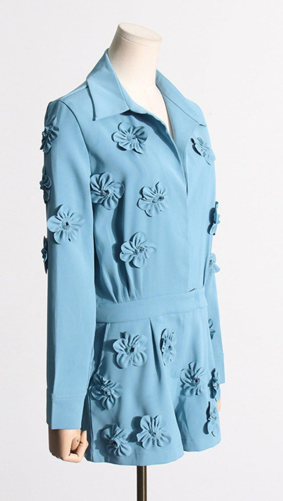 FLORAL EMBELLISHED ROMPER