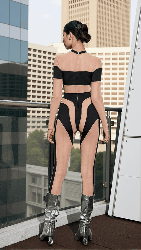 TUTA A RIGHE QUADRATE LEATRICE