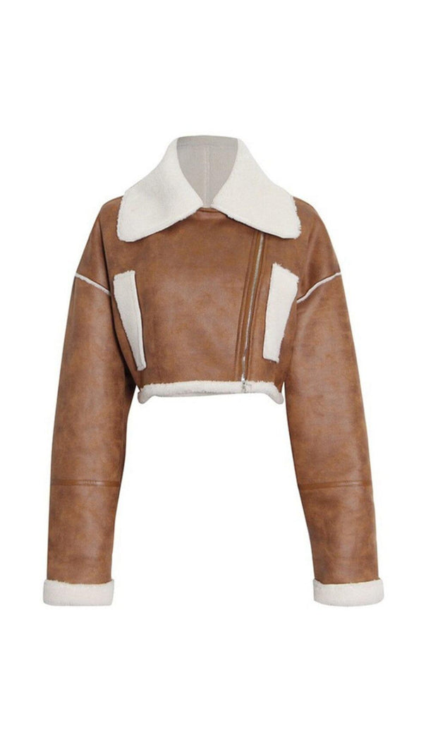 AIIZIE FUR CROP JACKET - product image