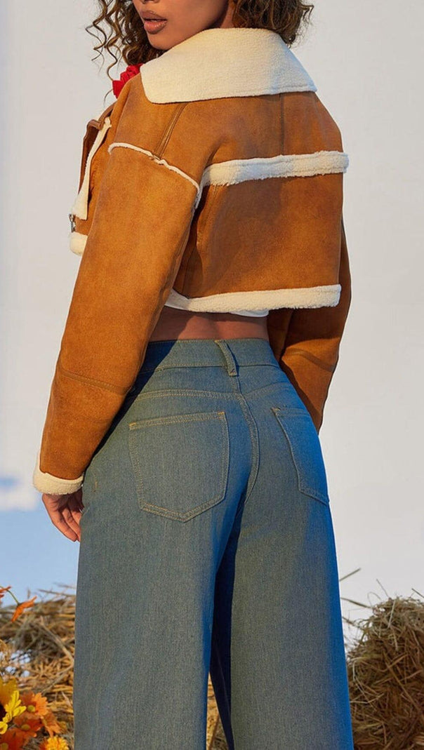 AIIZIE FUR CROP JACKET - product image