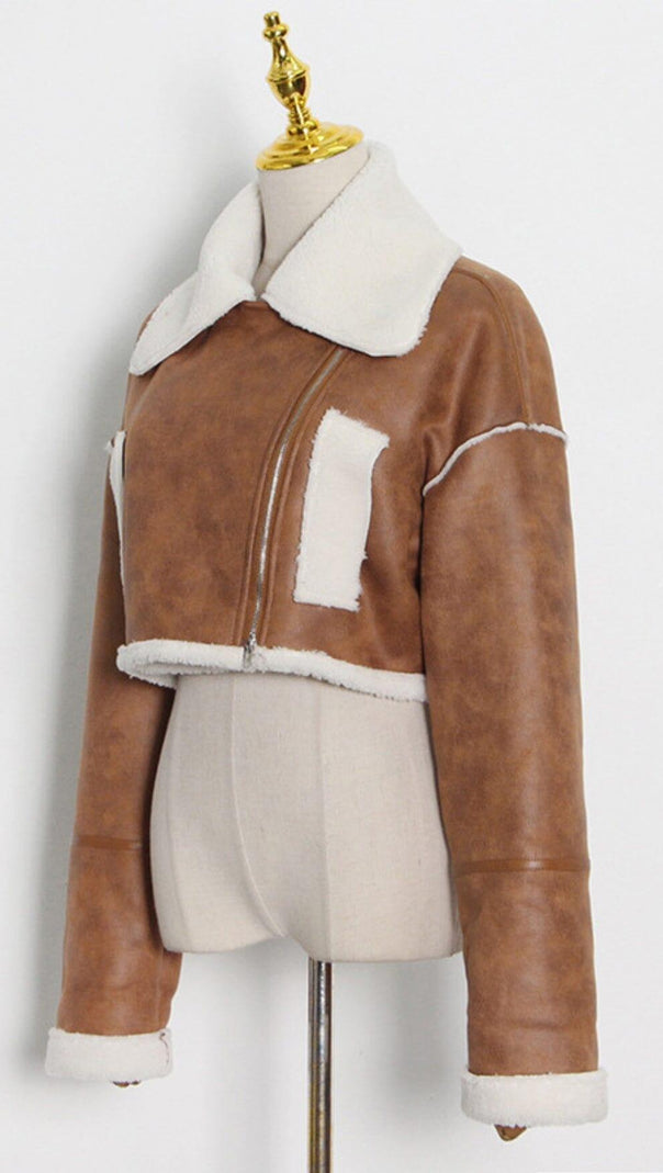 AIIZIE FUR CROP JACKET - product image