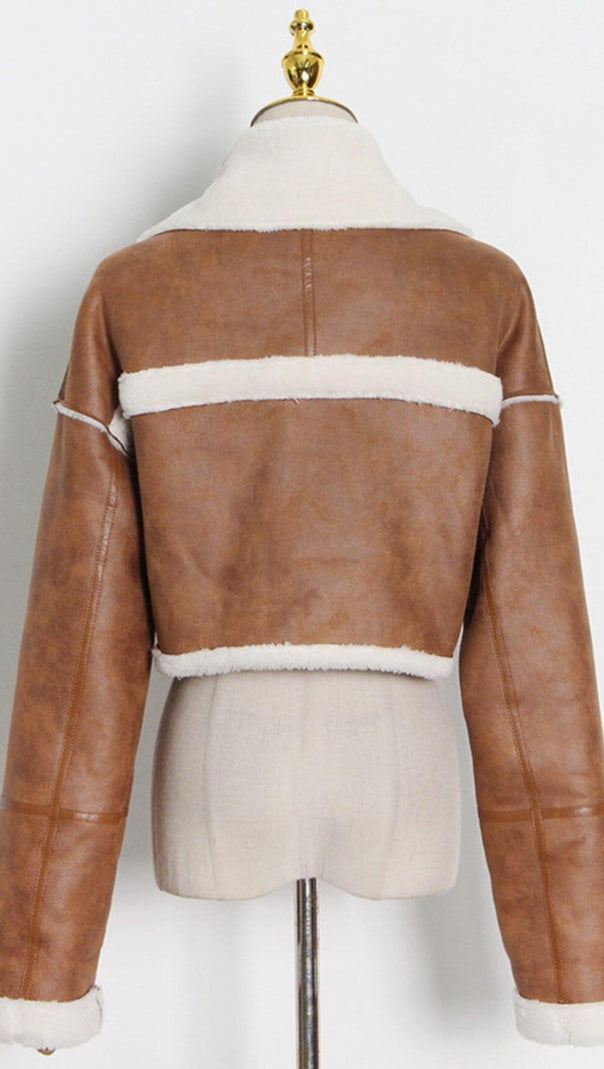 AIIZIE FUR CROP JACKET - product image