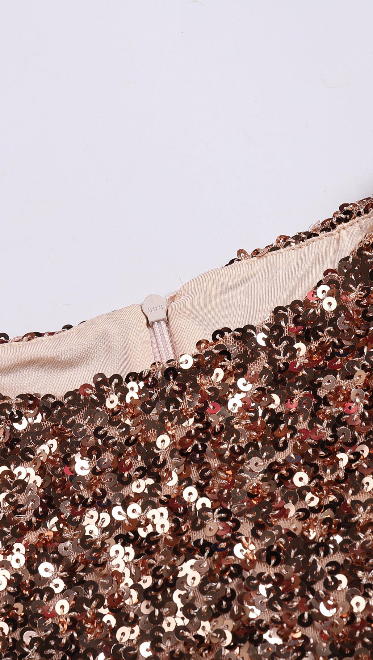 AIIZIE GOLD SEQUIN SLEEVELESS HIP MINI DRESS - product image