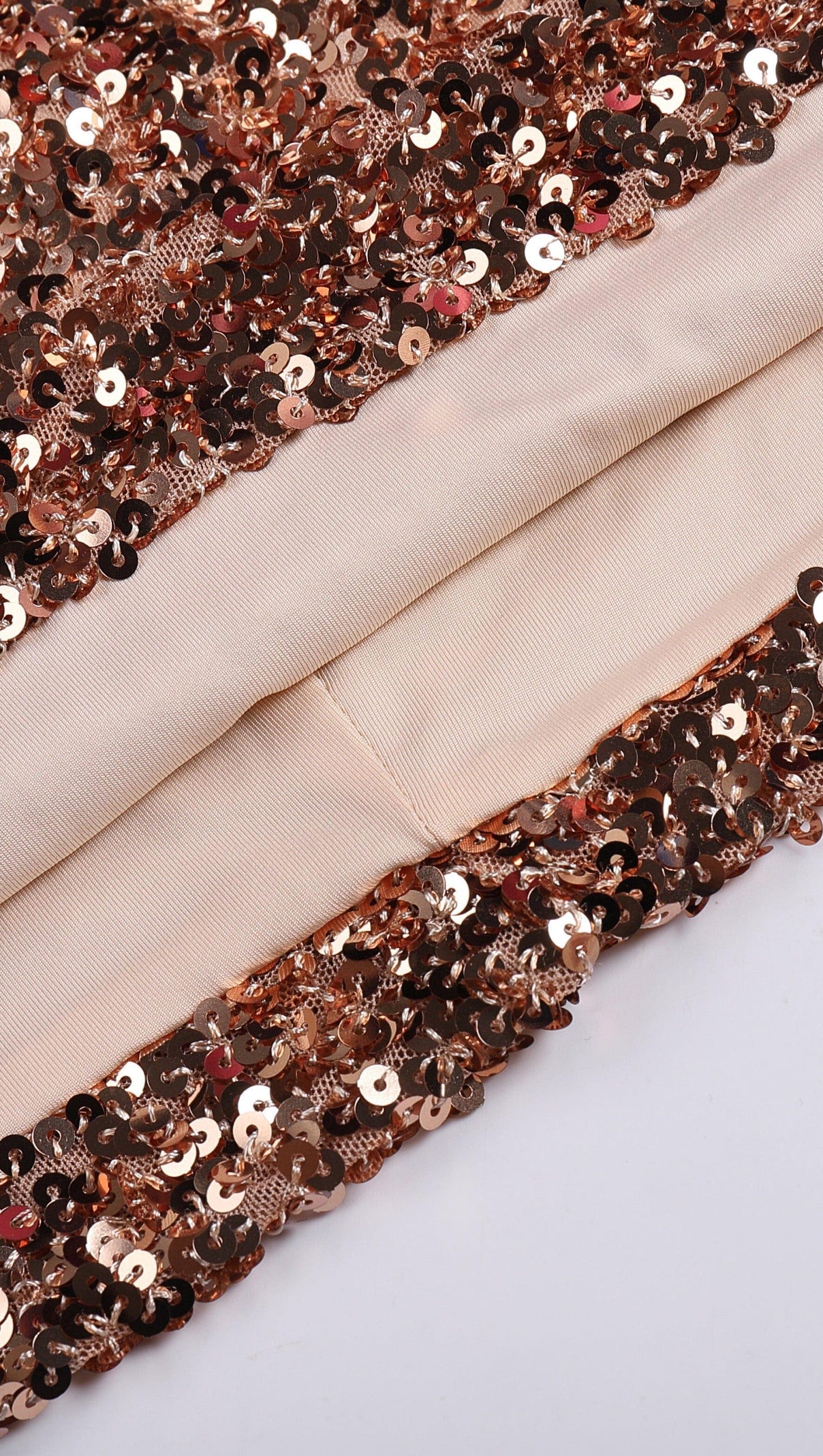 AIIZIE GOLD SEQUIN SLEEVELESS HIP MINI DRESS - product image