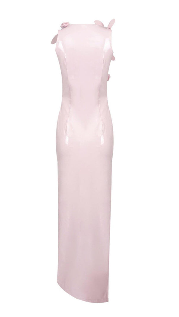 AIIZIE GLAM WITH EDGY SKINTIGHT LATEX GOWN IN PINK - product image