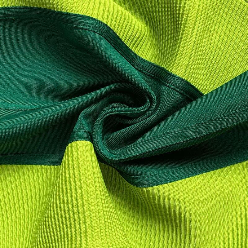 ABITO MIDI CON SOTTOVESTE VERDE 