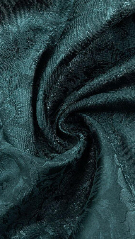 GREEN LONG SLEEVE MINI DRESS