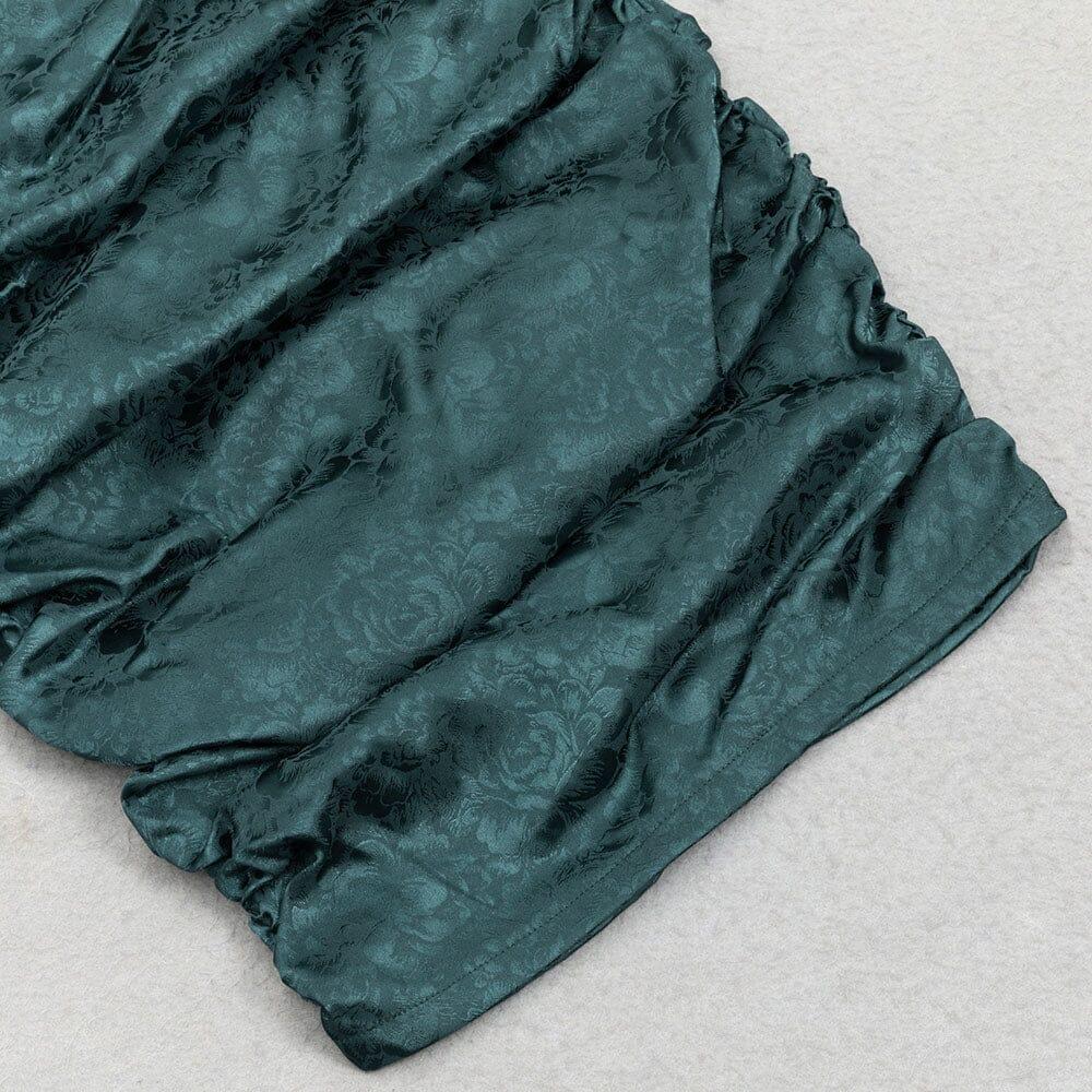 AIIZIE GREEN LONG SLEEVE MINI DRESS - product image