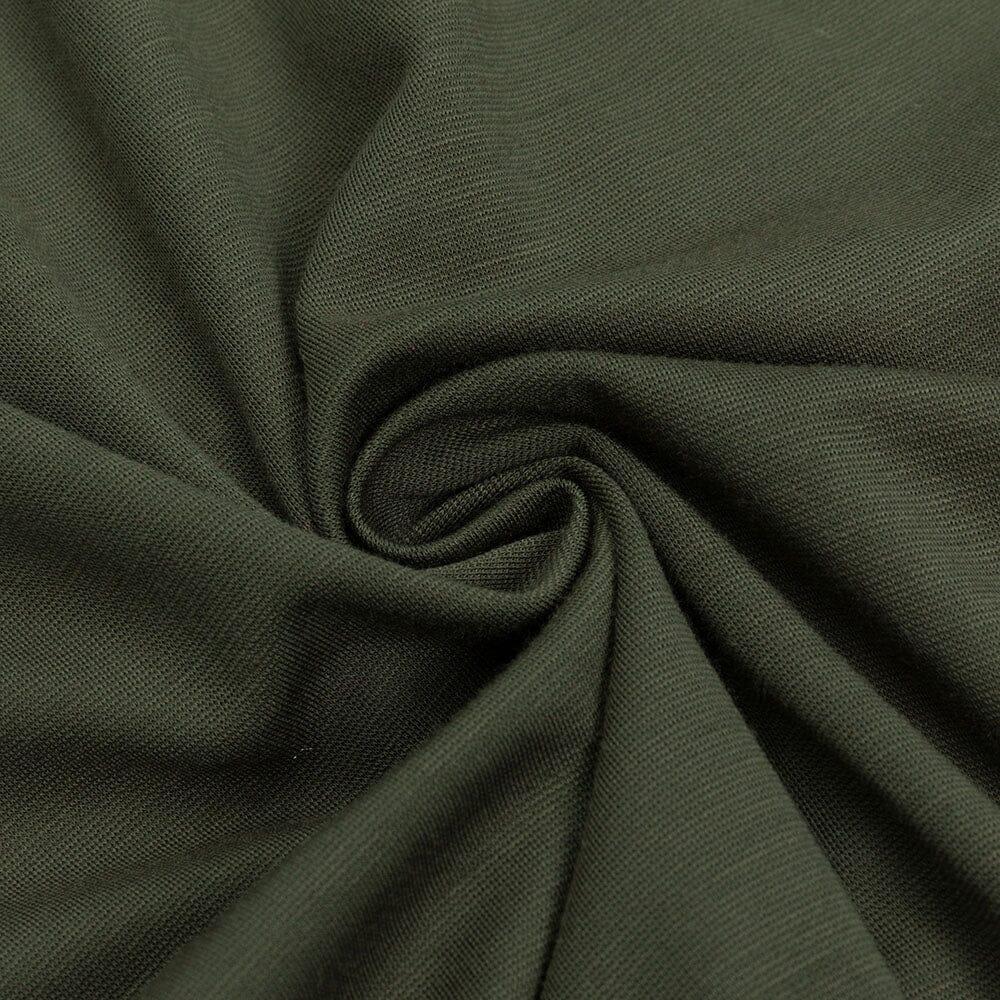 AIIZIE GREEN ONE SHOULDER RUFFLE TRIM DRESS - product image