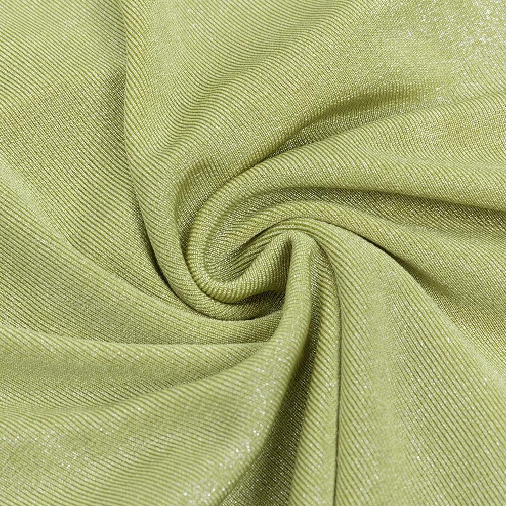AIIZIE GREEN TRUMPET SLEEVE BODYCON MAXI DRESS - product image