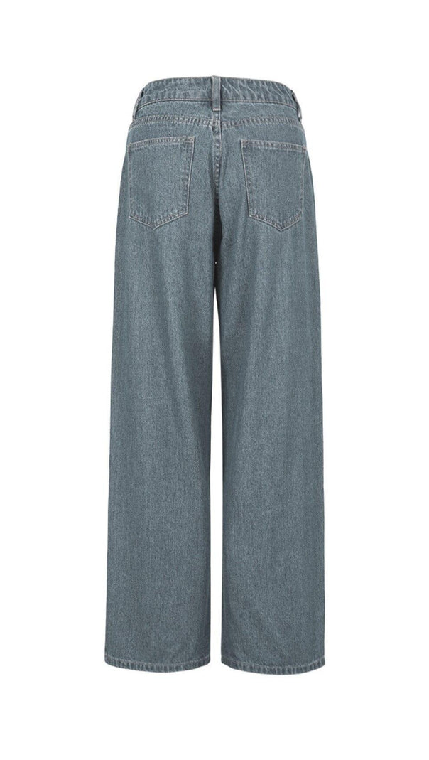 AIIZIE HOLLOW WIDE DENIM PANTS - product image