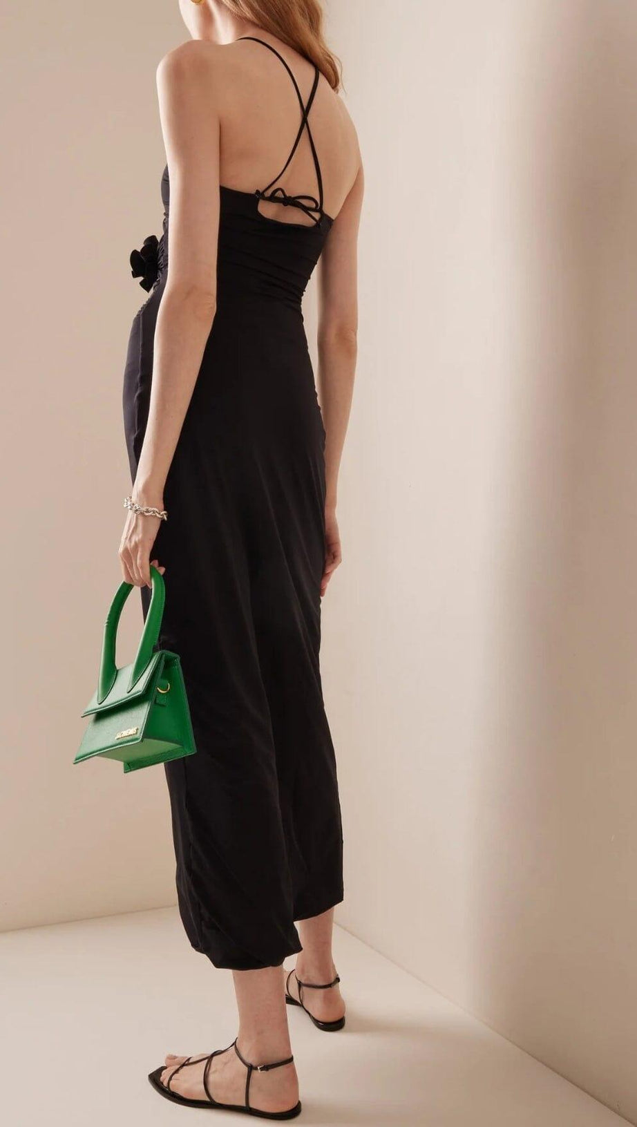 BANDAGE CUT OUT MAXI DRESS IN BLACK