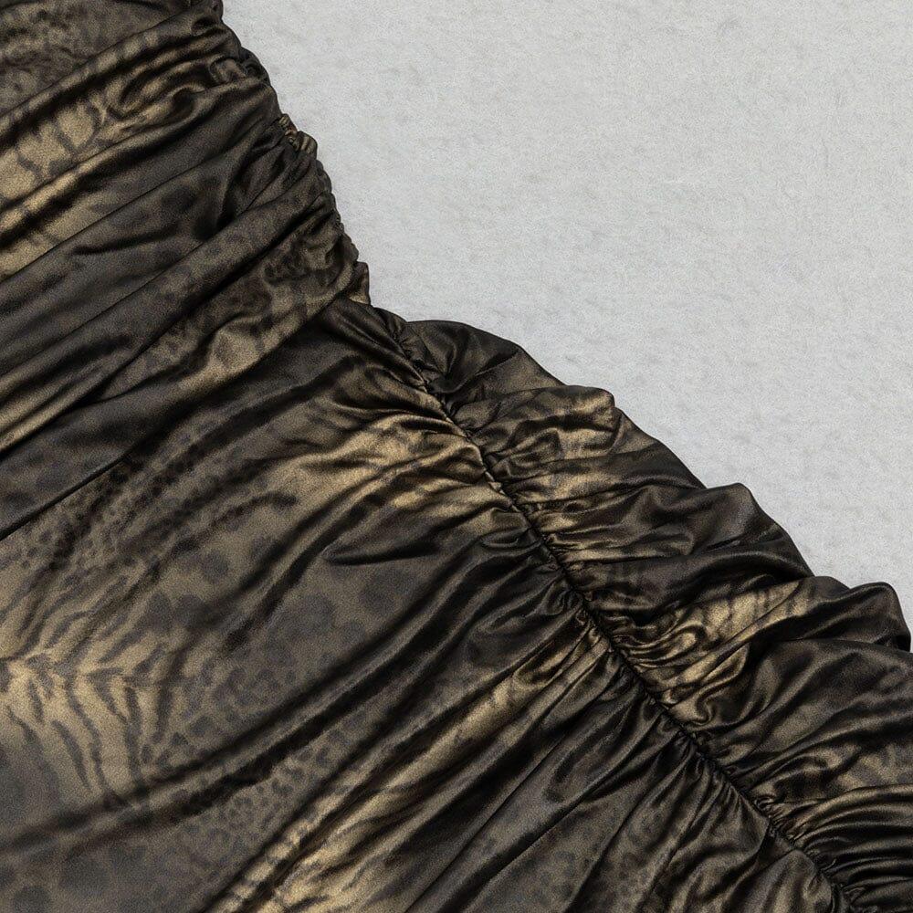 AIIZIE MOCK NECK SPLIT COCKTAIL MAXI DRESS - product image