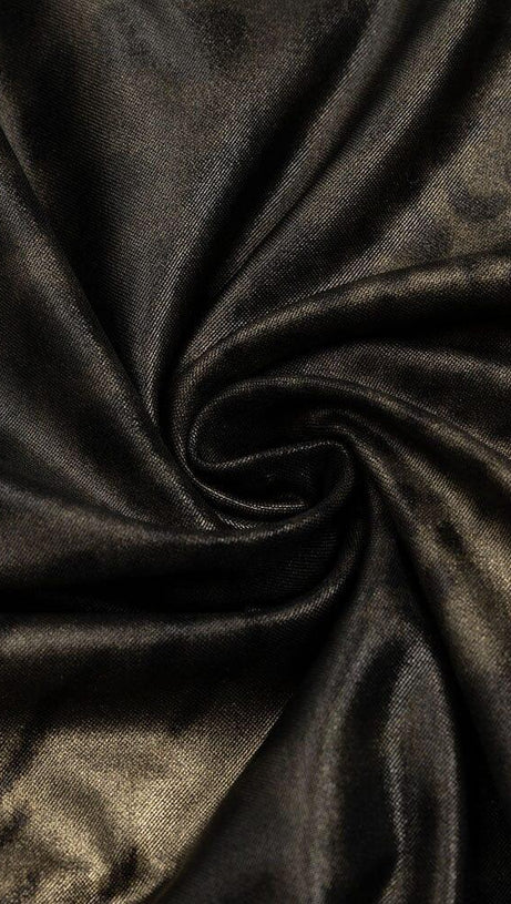 MOCK NECK SPLIT COCKTAIL MAXI DRESS