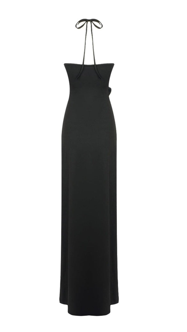 AIIZIE BANDAGE CUT OUT MAXI DRESS IN BLACK - product image