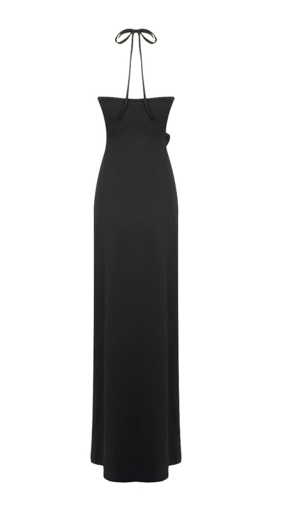 BANDAGE CUT OUT MAXI DRESS IN BLACK