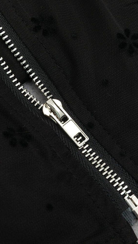 ONE SHOULDER TULLE MIDI DRESS