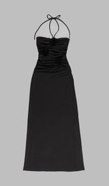 BANDAGE CUT OUT MAXI DRESS IN BLACK