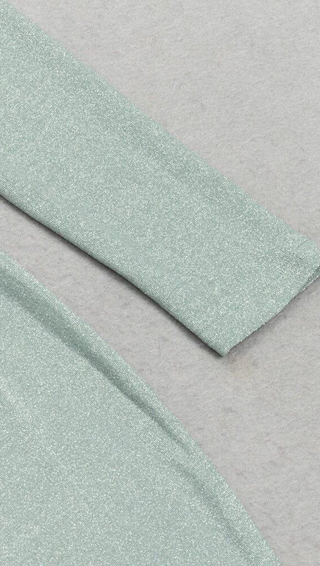 BACKLESS LACE-UP PLEATED MAXI DRESS