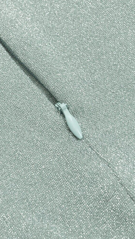 BACKLESS LACE-UP PLEATED MAXI DRESS