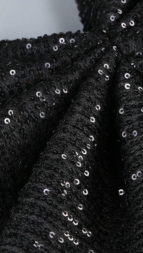 MINI ABITO NERO SENZA SPALLINE CON FIOCCO 