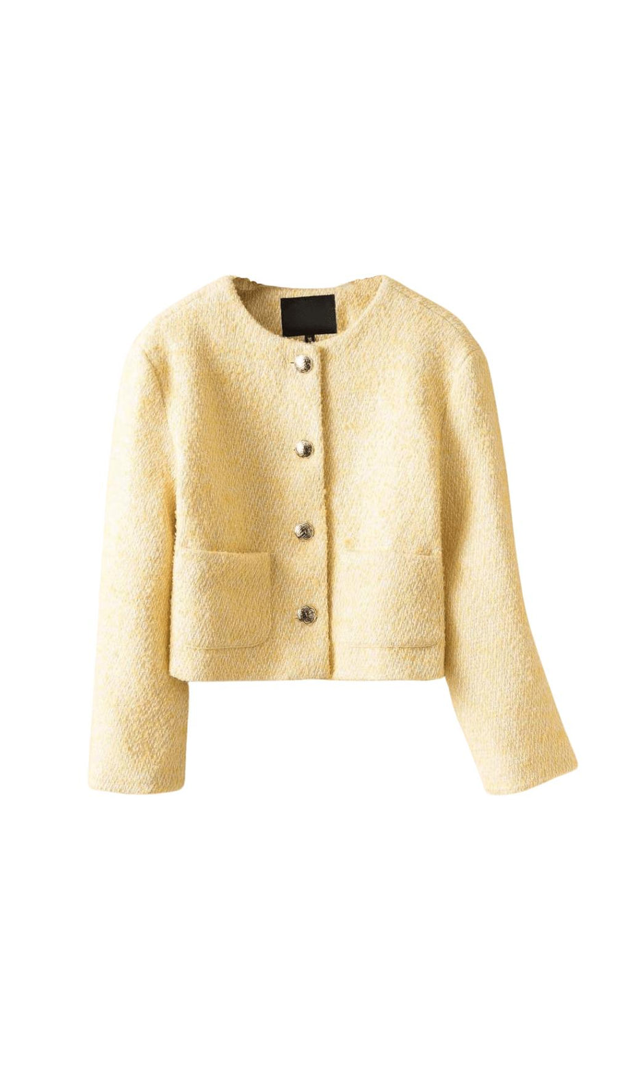 PALE YELLOW TWEED JACKET
