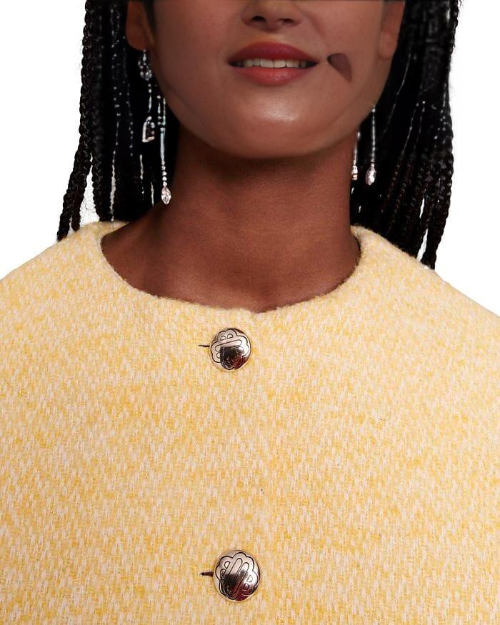 AIIZIE PALE YELLOW TWEED JACKET - product image