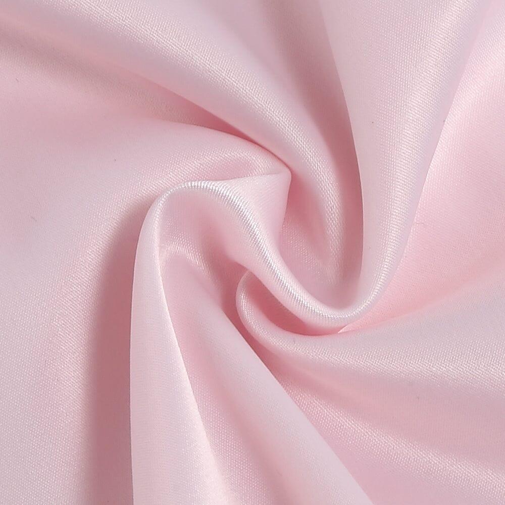 ABITO MIDI CON CORSETTO IN RASO PERVINCA ROSA