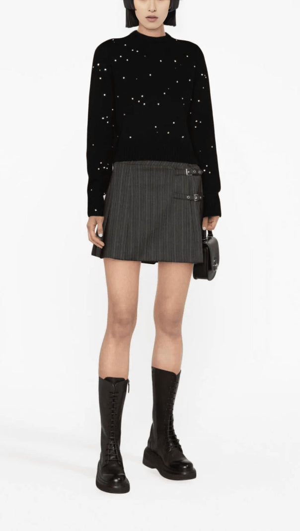 AIIZIE RHINESTONE EMBELLISHED SWEATER - product image