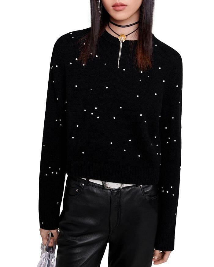 AIIZIE RHINESTONE EMBELLISHED SWEATER - product image