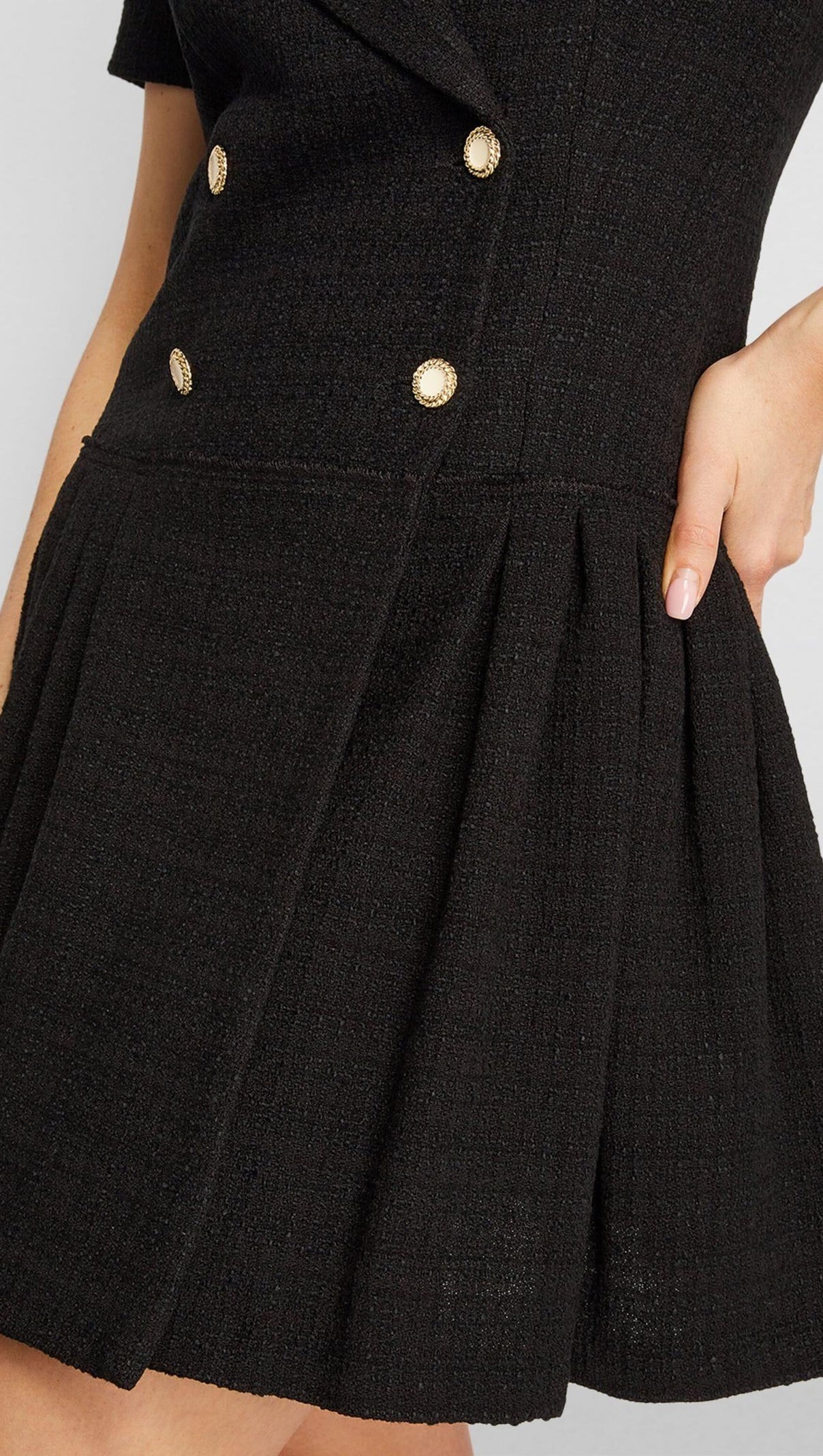 AIIZIE SHORT TWEED COAT DRESS - product image