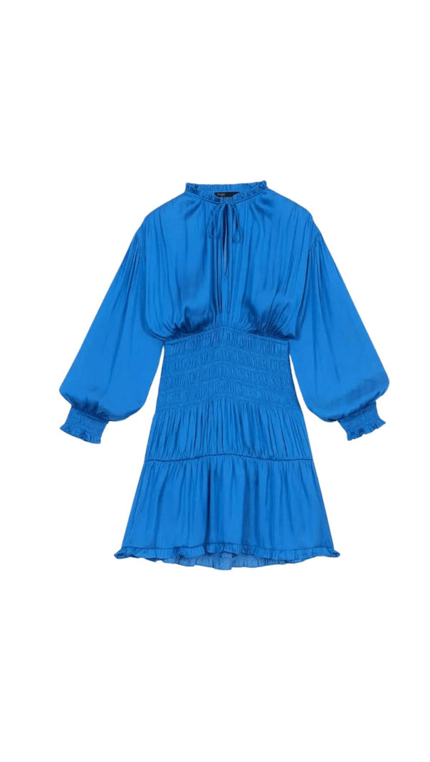 AIIZIE SMOCKED TRIM DRESS - product image