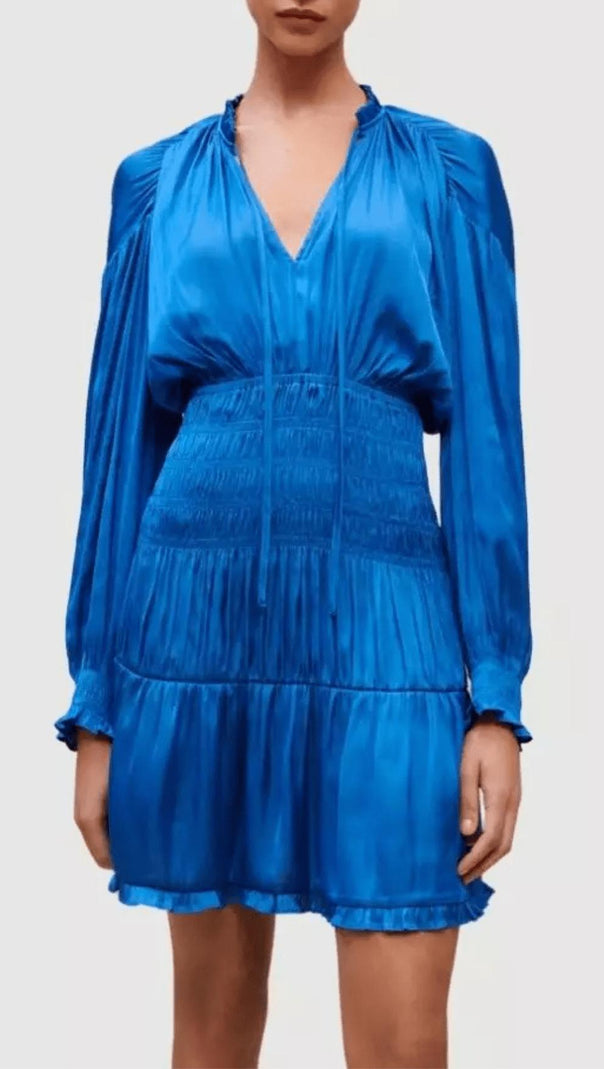 AIIZIE SMOCKED TRIM DRESS - product image