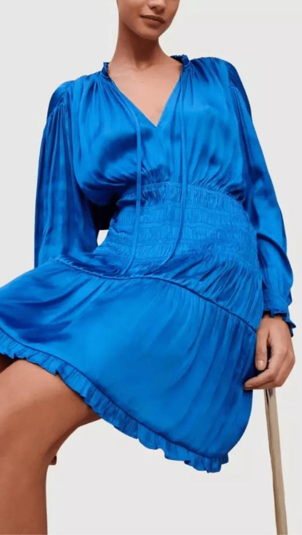 AIIZIE SMOCKED TRIM DRESS - product image