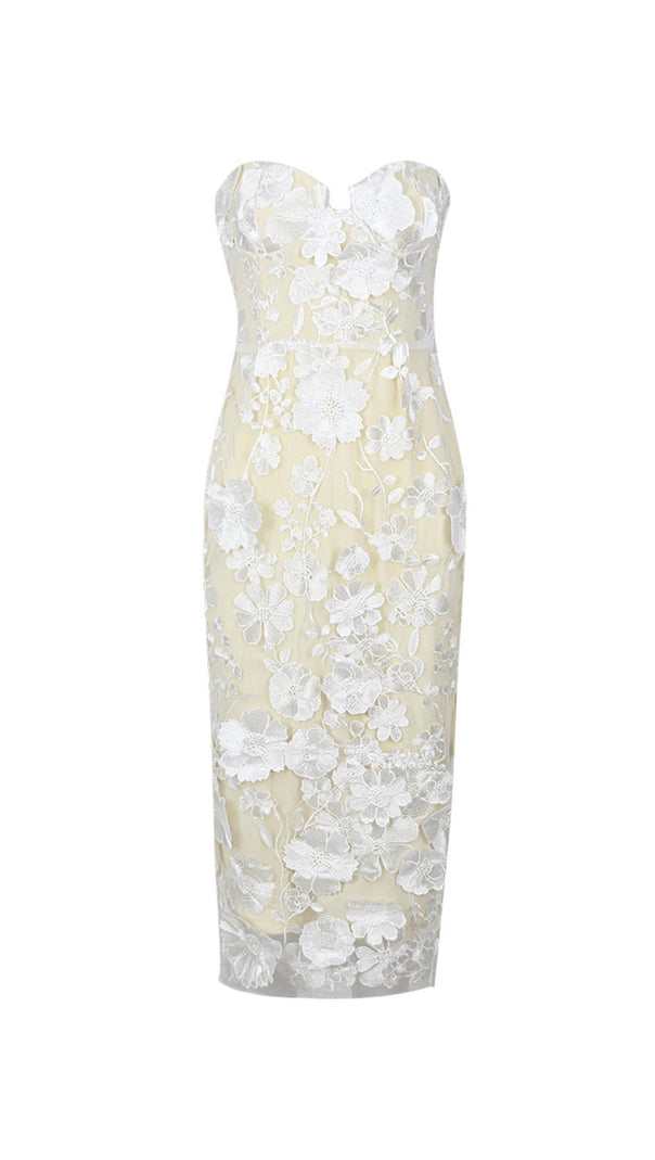 Strapless Jasmine Midi Dress