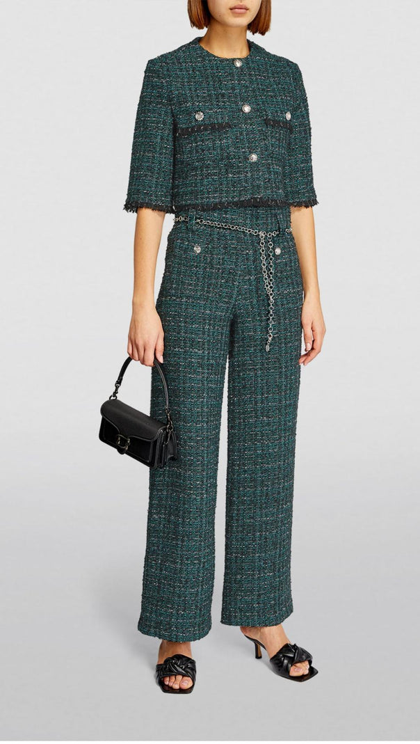 AIIZIE TWEED CROPPED JACKET - product image