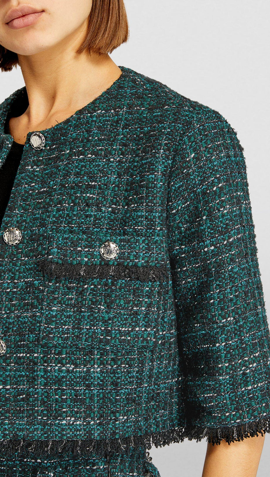 GIACCA CORTA IN TWEED 