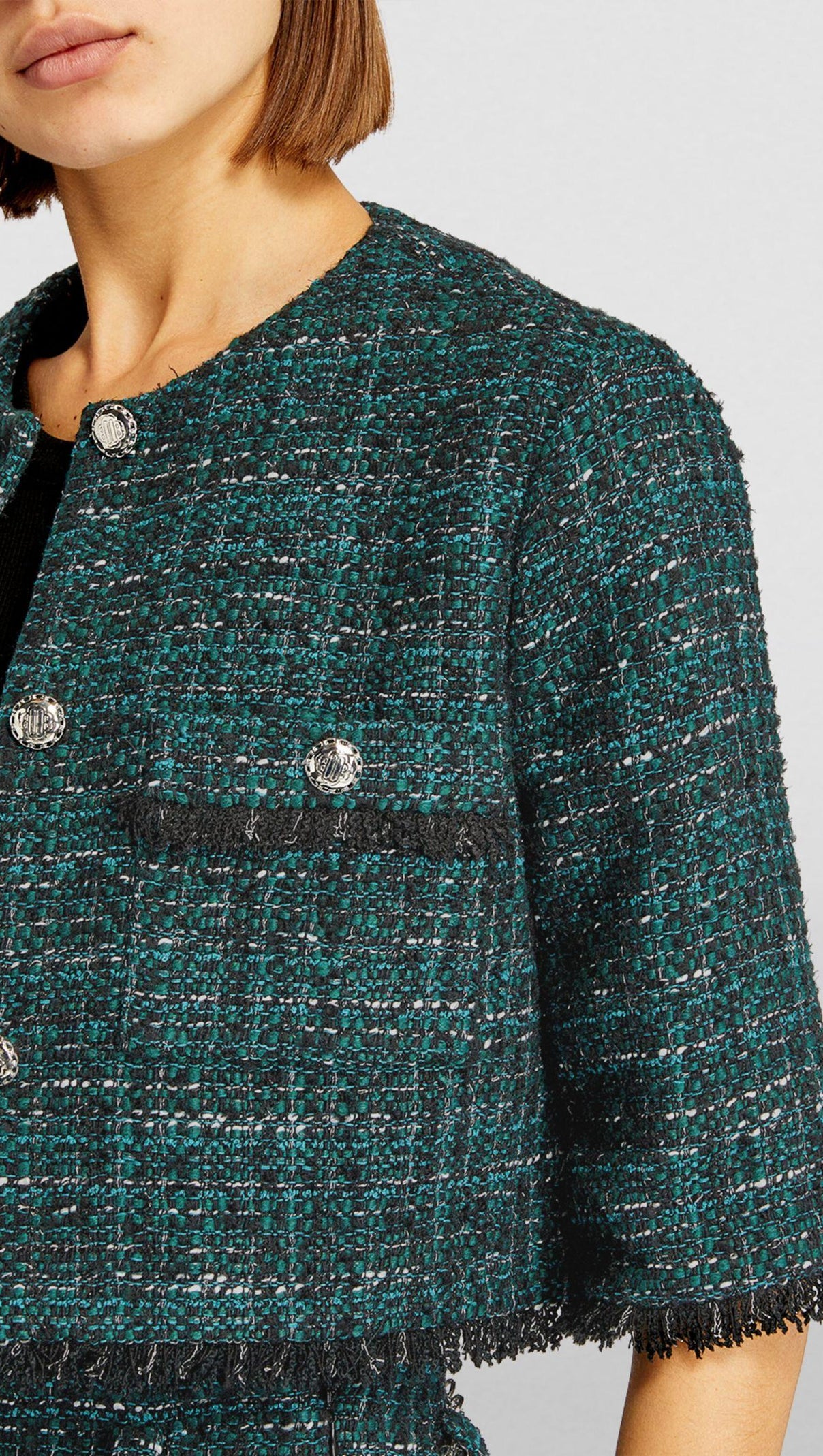 AIIZIE TWEED CROPPED JACKET - product image