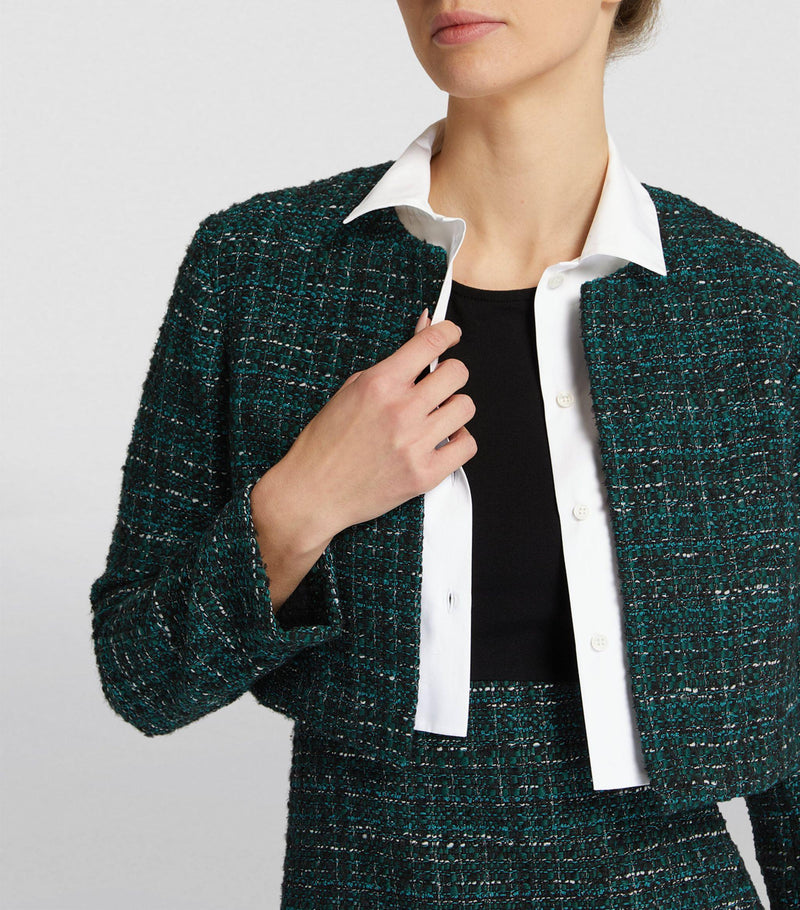 TWEED JACKET MINI DRESS SUIT