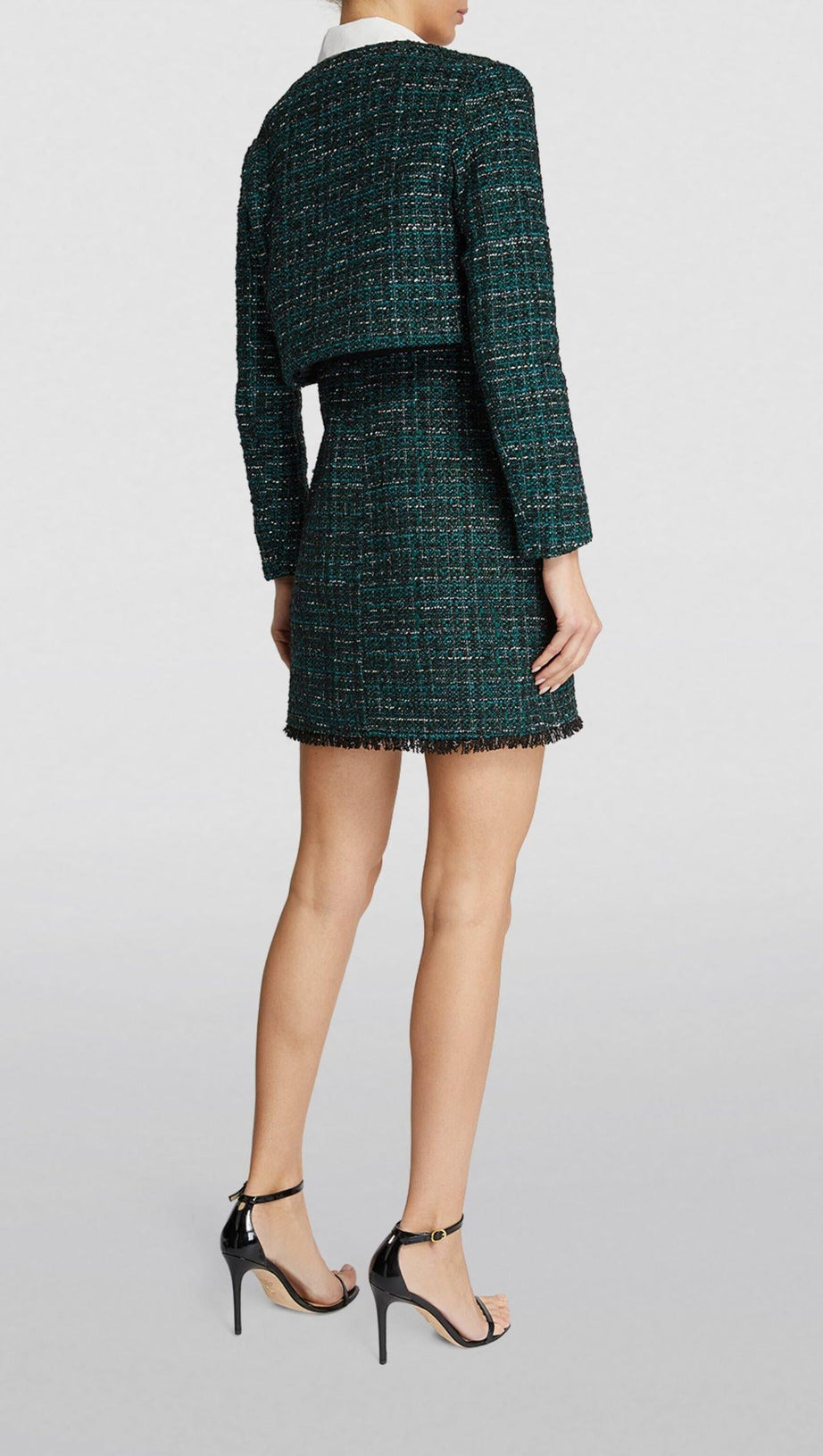 TWEED JACKET MINI DRESS SUIT