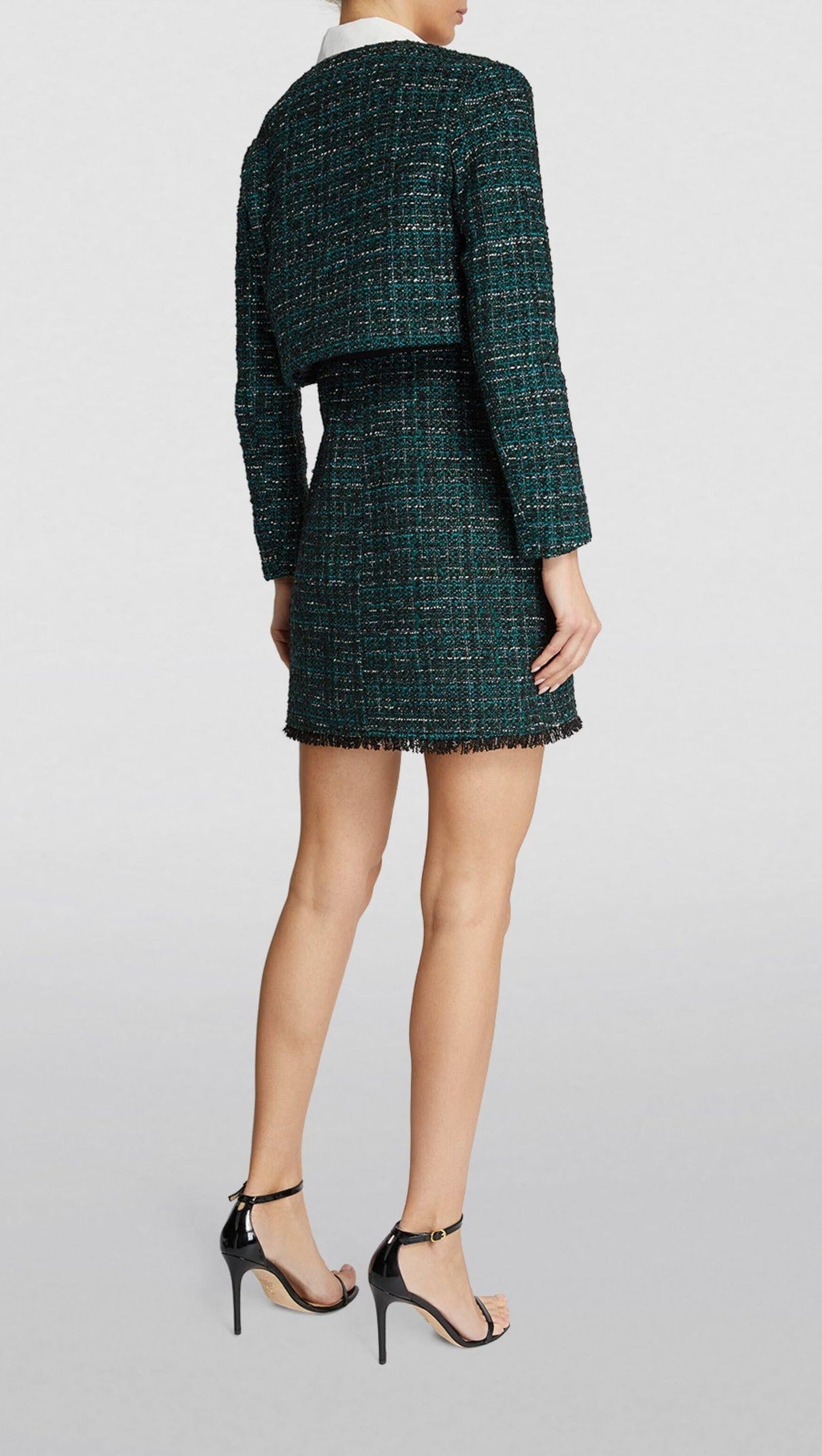 AIIZIE TWEED JACKET MINI DRESS SUIT - product image
