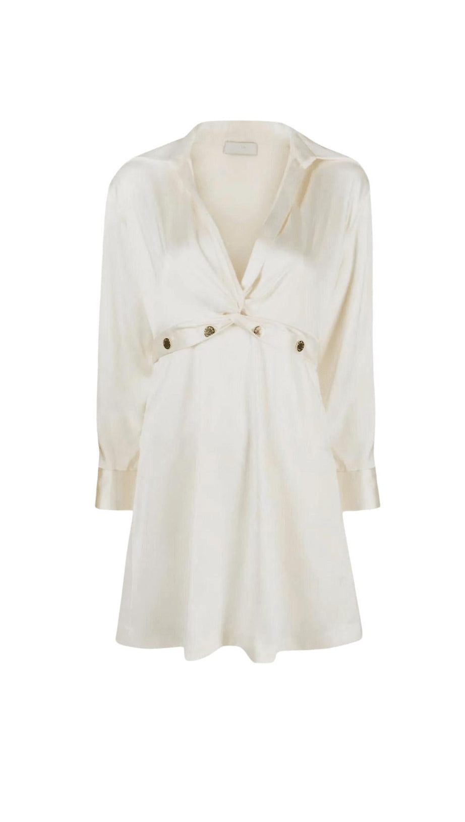 TWIST-FRONT MINI DRESS